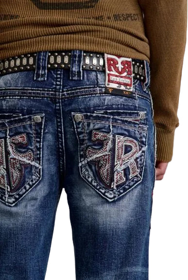 Rock Revival Men's Straight Fit Jeans 32"