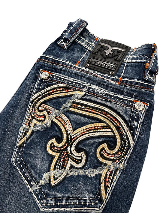 Rock Revival Men's Straight Fit Jeans 32"