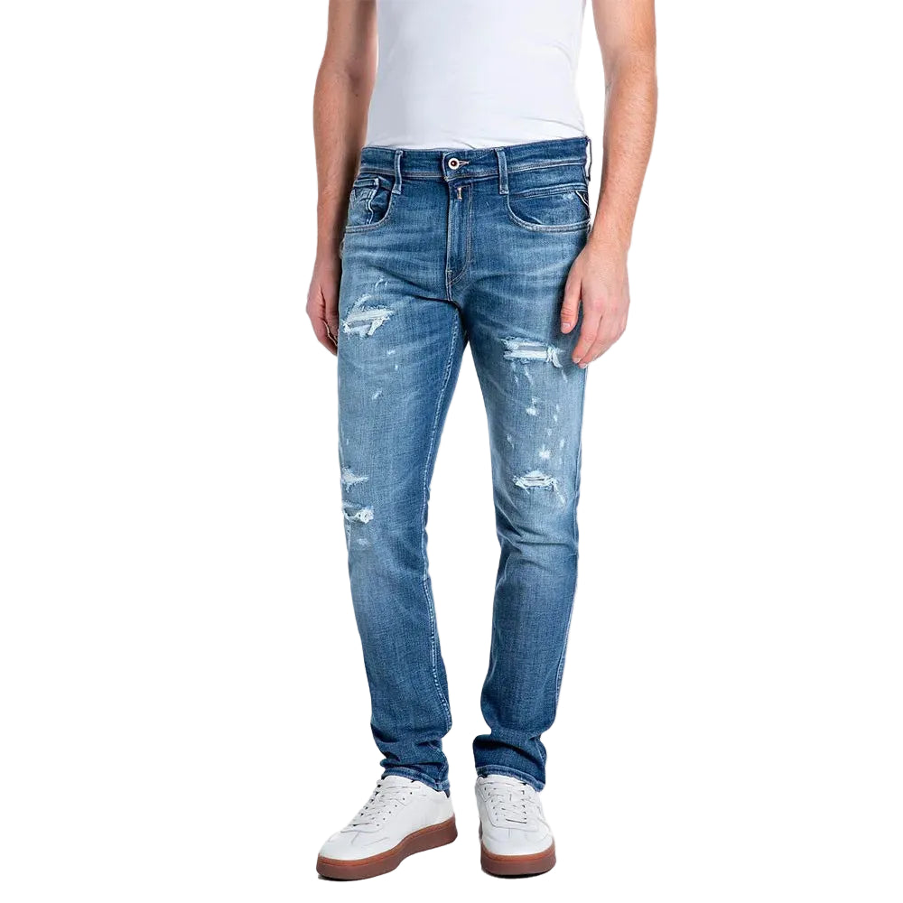 Replay Men's Anbass Aged Slim Fit Jeans 32"