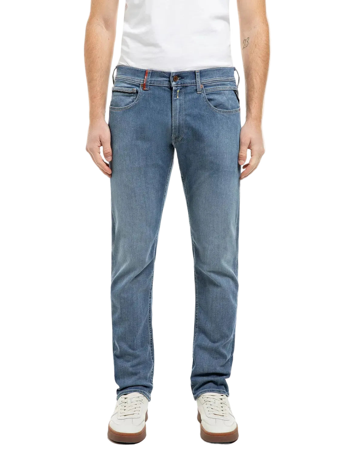 Replay Men's Grover Hyperflex Straight Fit Jeans 32"