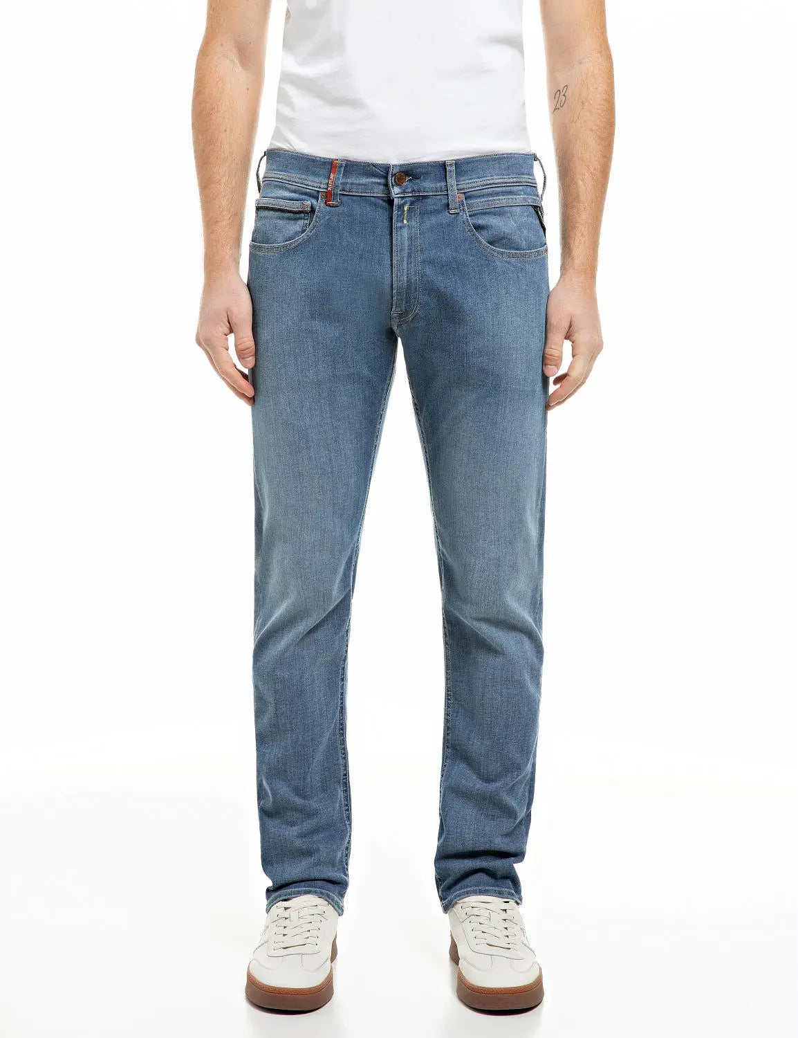 Replay Men's Grover Hyperflex Straight Fit Jeans 34"
