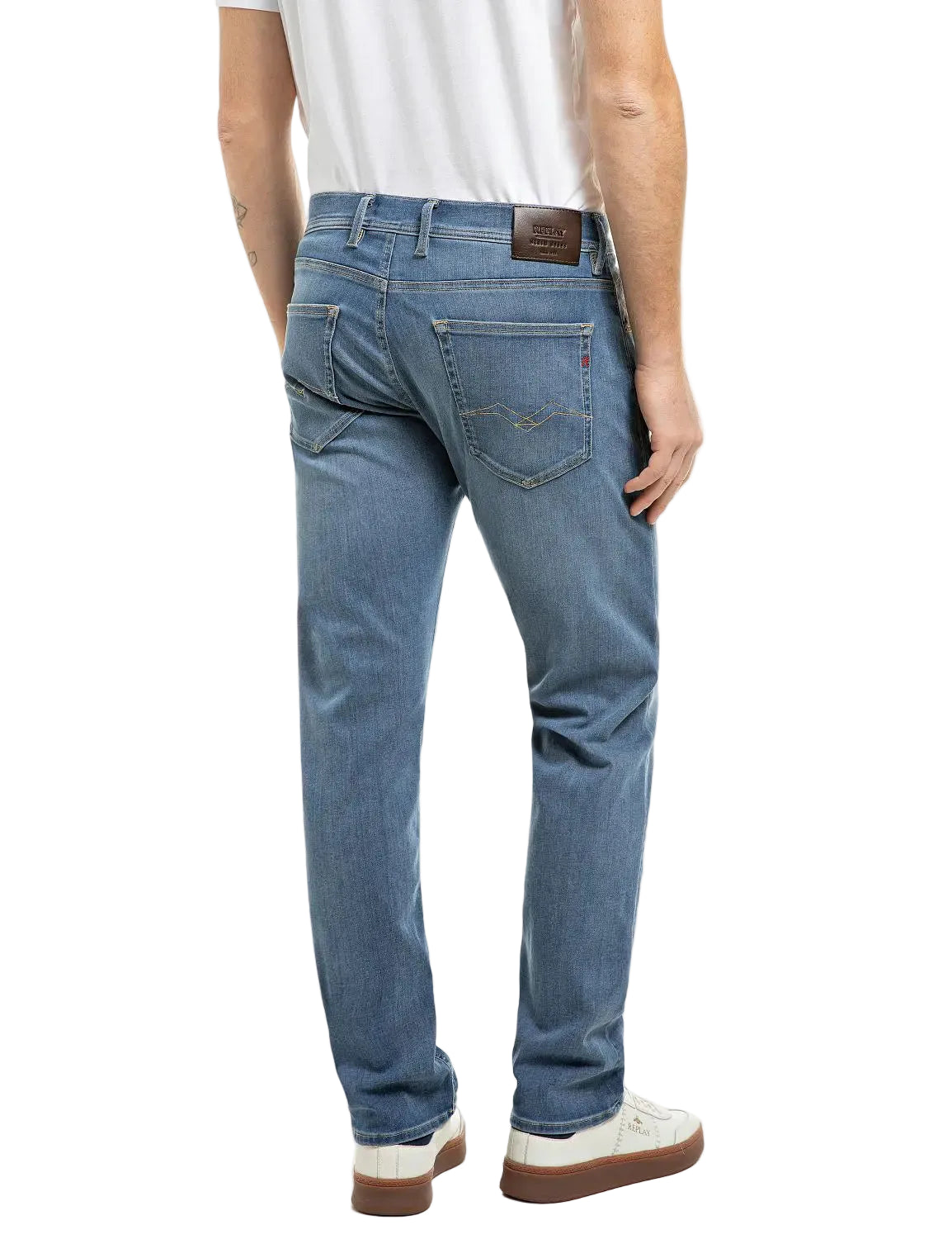 Replay Men's Grover Hyperflex Straight Fit Jeans 32"