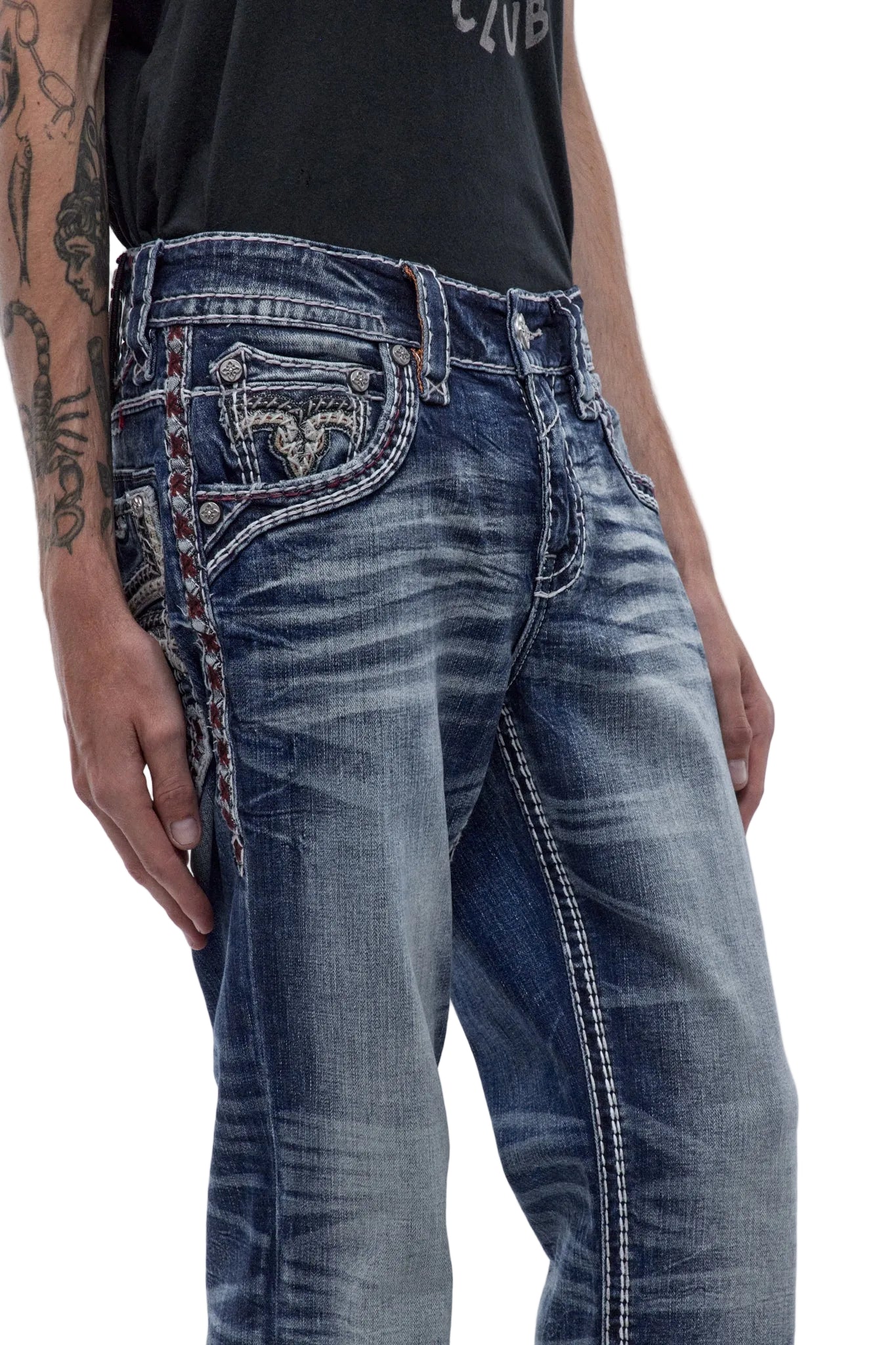 Rock Revival Men's Bootcut Jeans 32"