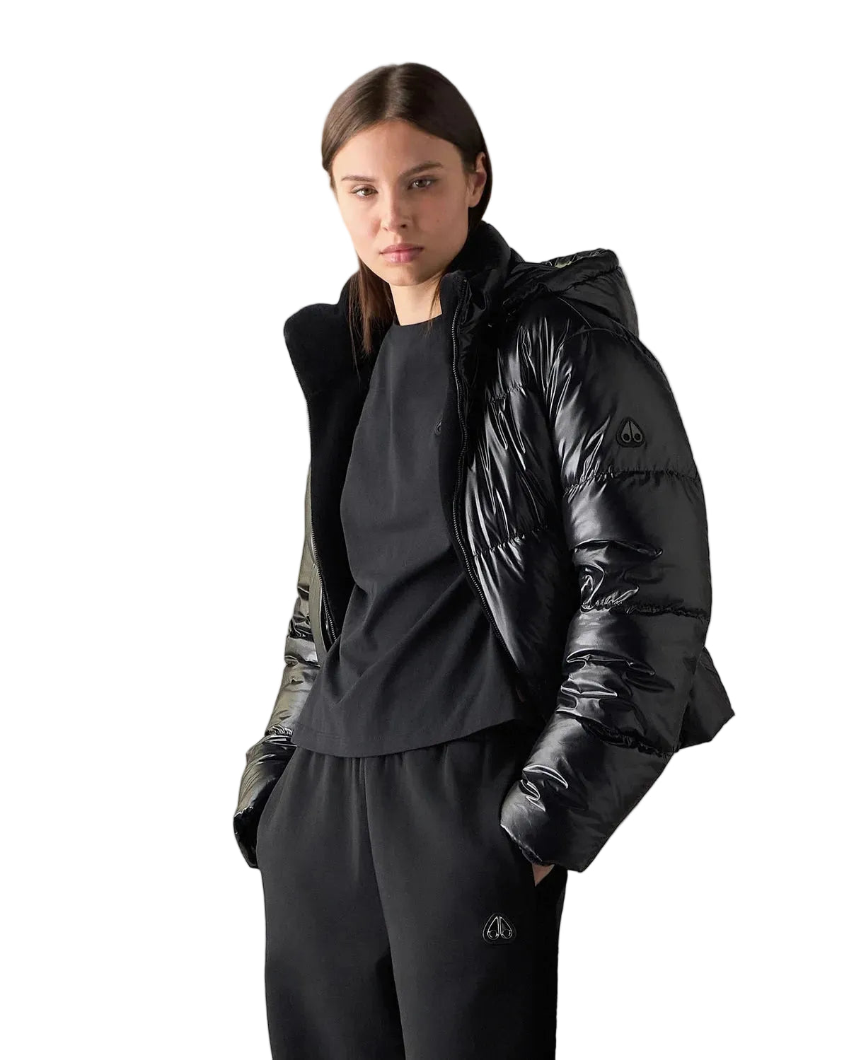 Moose Knuckles Women's Queens Reversible Bomber Down Jacket