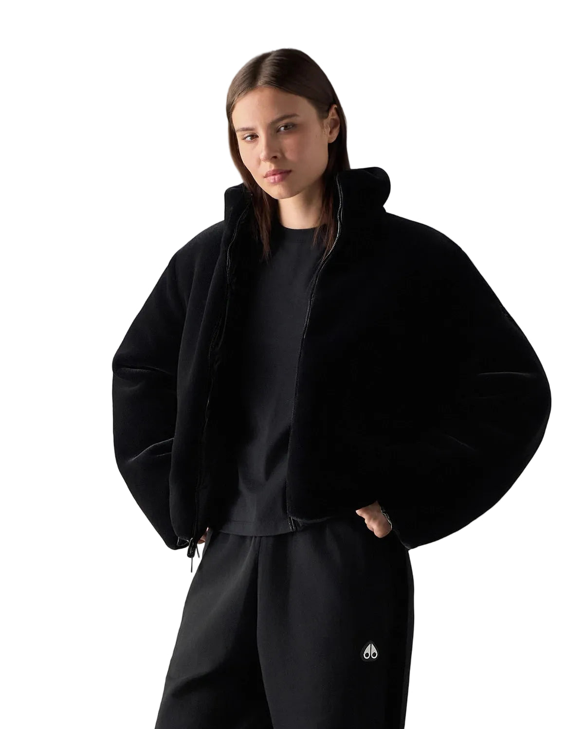 Moose Knuckles Women's Queens Reversible Bomber Down Jacket
