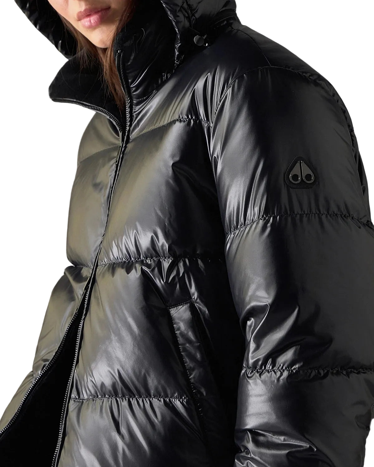 Moose Knuckles Women's Queens Reversible Bomber Down Jacket
