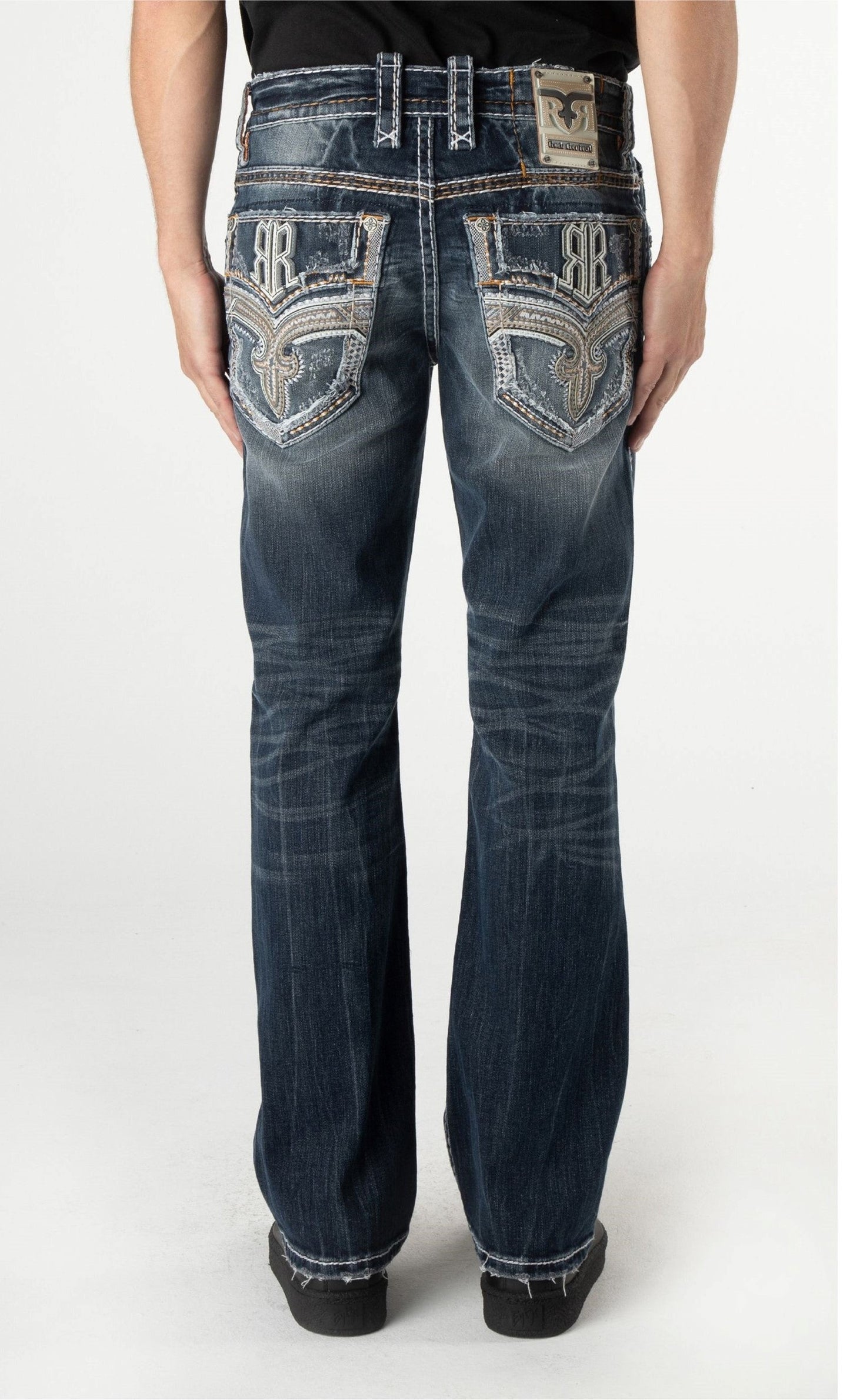 Rock Revival Men's Bootcut Jeans 32"