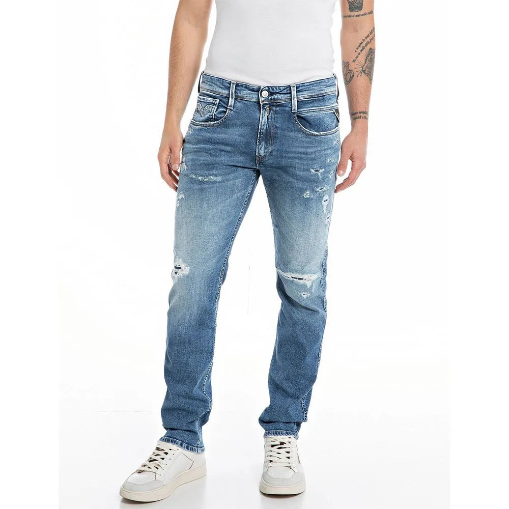 Replay Men's Anbass Slim Fit Jeans