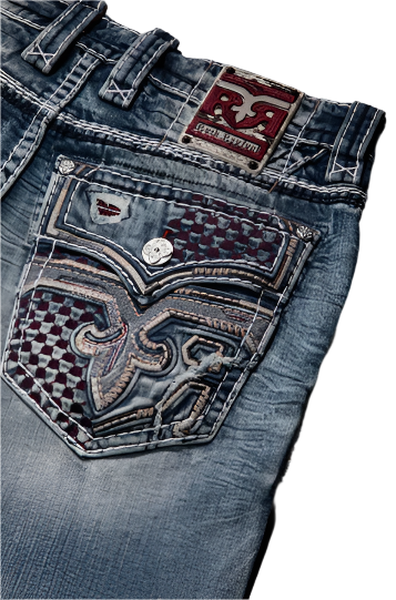 Rock Revival Men's Straight Fit Jeans 32"