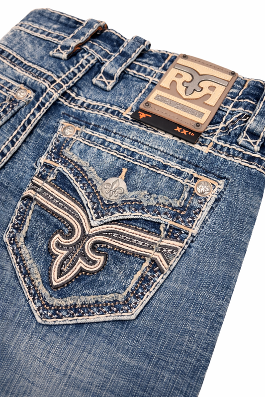 Rock Revival Men's Straight Fit Jeans 32"