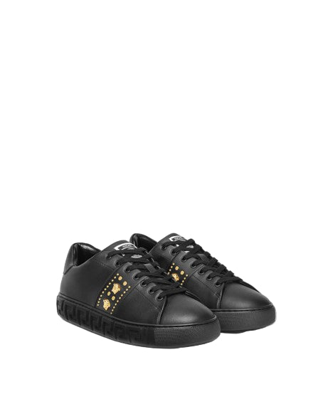 Versace Men's Studded Greca Sneakers