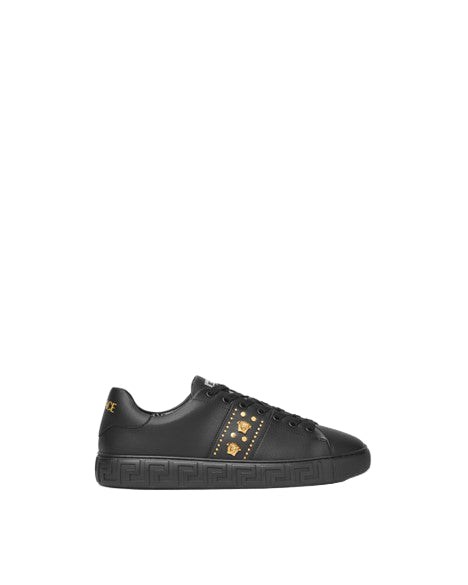 Versace Men's Studded Greca Sneakers