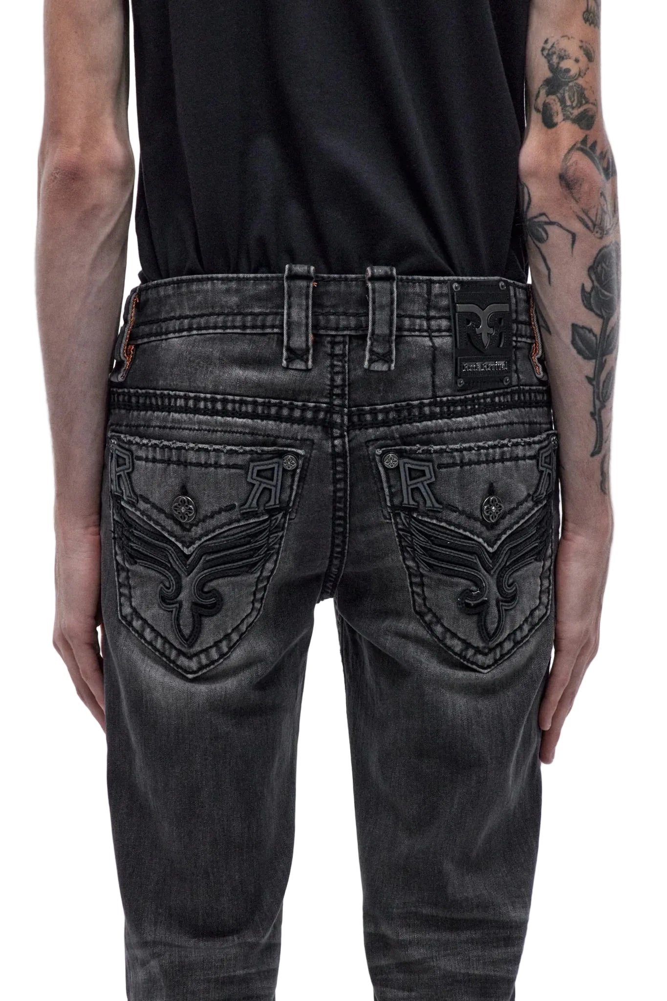 Rock Revival Men's Alternative Straight Jeans 32"