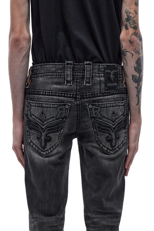 Rock Revival Men's Alternative Straight Jeans 32"