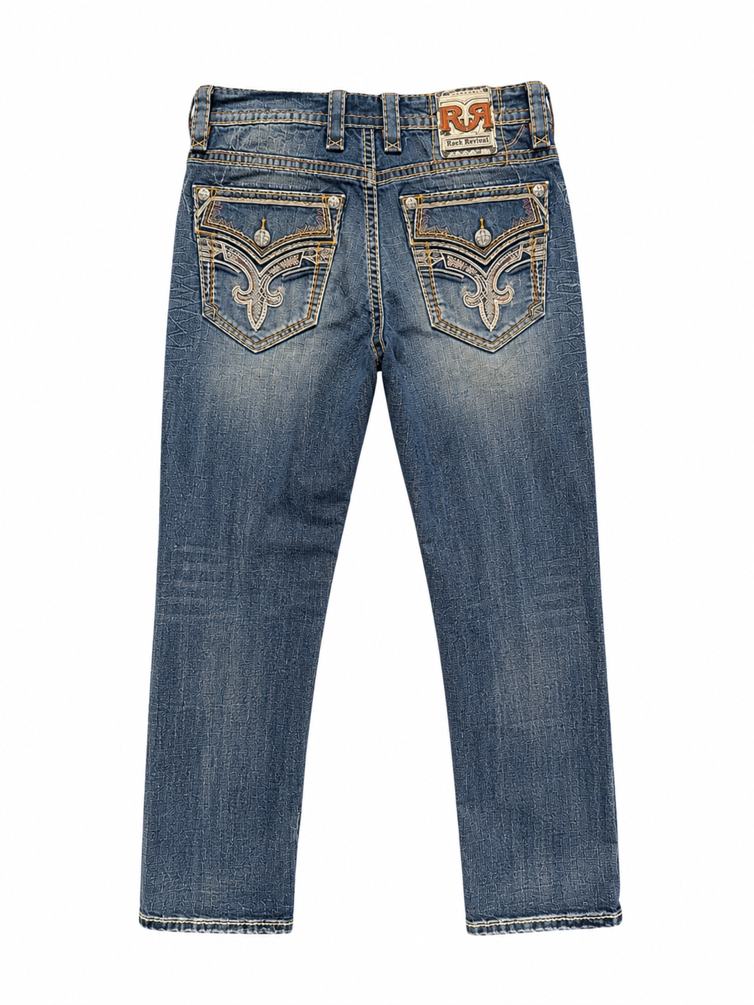 Rock Revival Men's Straight Fit Jeans 32"