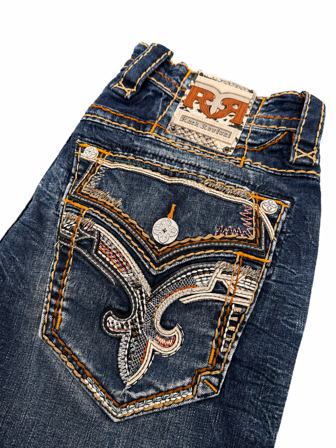 Rock Revival Men's Straight Fit Jeans 32"