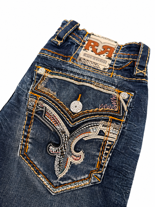 Rock Revival Men's Straight Fit Jeans 32"