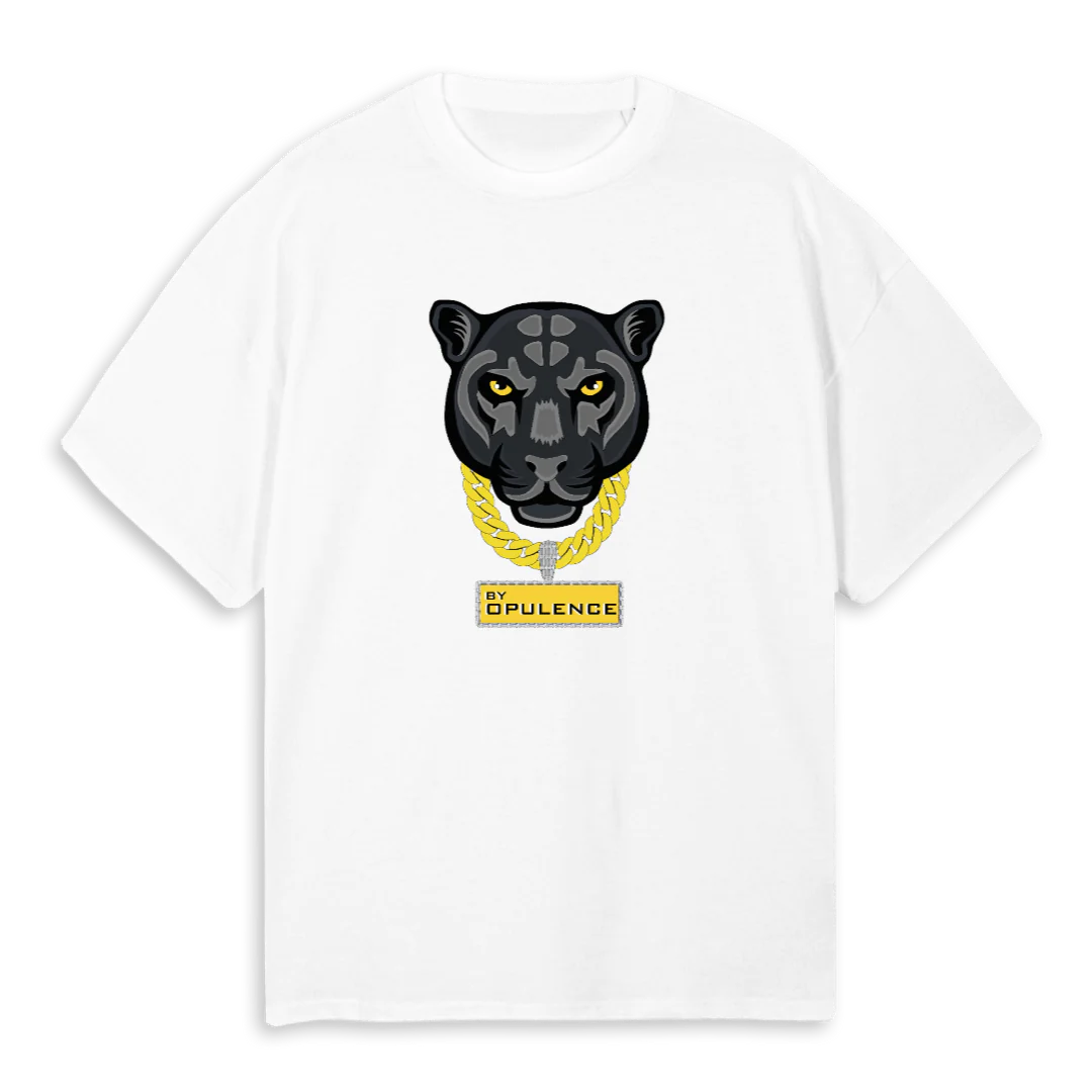 By Opulence Men's Oversize Panther Tee
