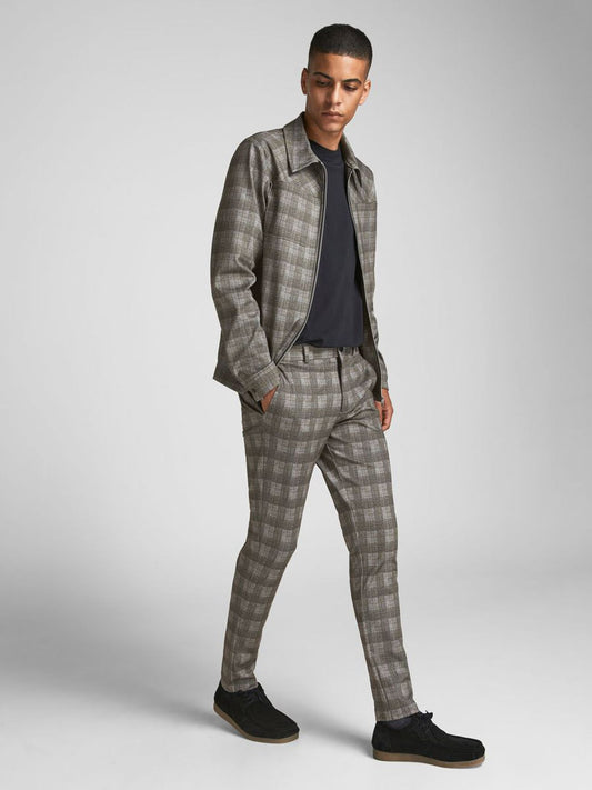 Jack & Jones Men's Checked Chino Pants